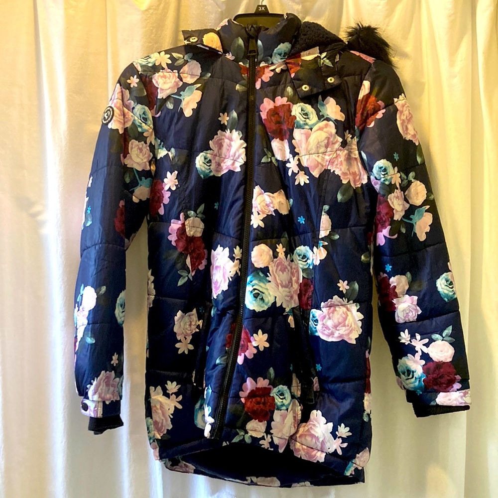 Justice girls flower jacket.